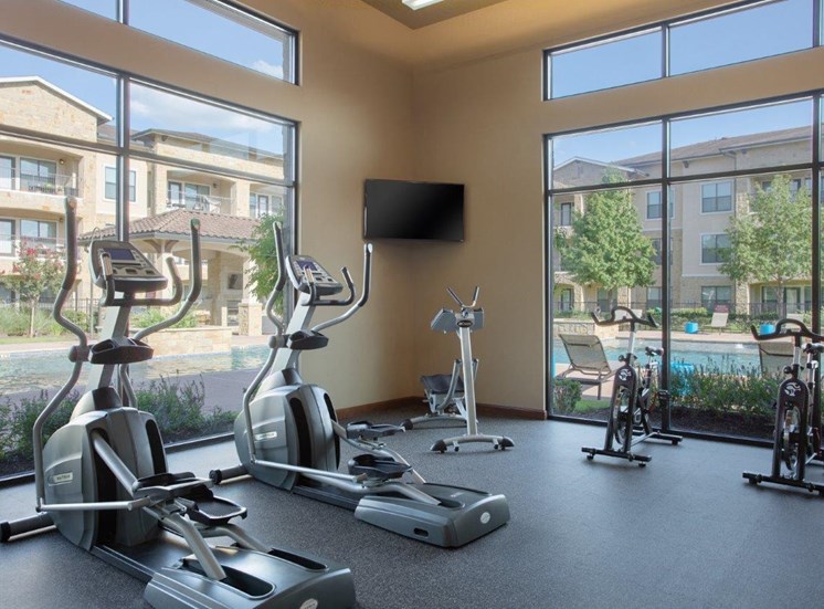 Fitness Center with Modern Equipment at Allora Bella Terra, Texas